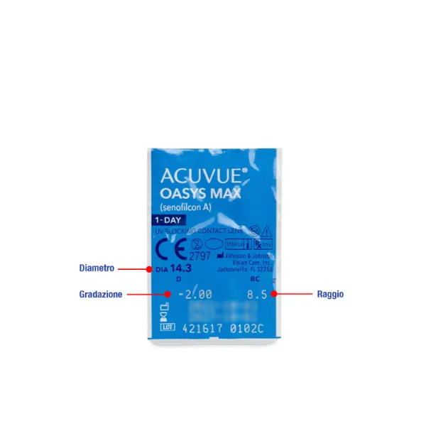 Imagen de 1 DÍA ACUVUE OASYS MAX 30P (R) de 30 lentes